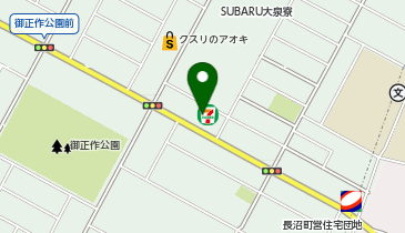 セブンイレブン 大泉朝日店の地図画像