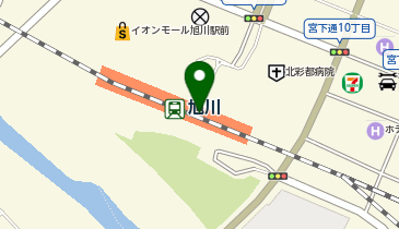セブンイレブン 北海道ST旭川店の地図画像