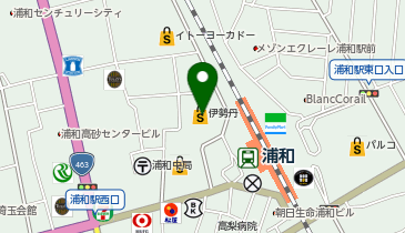 セブン銀行 伊勢丹浦和店(従業員食堂) 共同出張所の地図画像