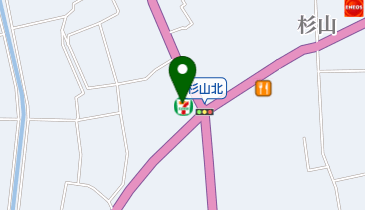 セブンイレブン 新城杉山店の地図画像