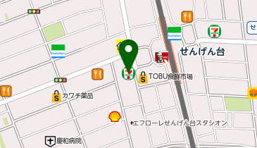 セブンイレブン 越谷せんげん台駅西口店の地図画像
