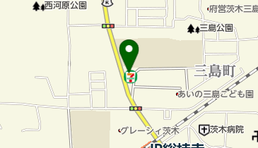 セブンイレブン 茨木三島町店の地図画像