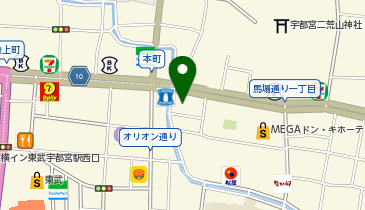 セブン銀行 野村證券 宇都宮支店 共同出張所の地図画像