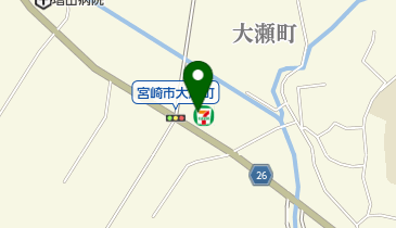 セブンイレブン 宮崎大瀬町店の地図画像