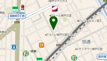 セブンイレブン 神戸琴ノ緒町店の地図画像