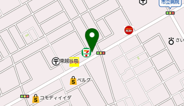 セブンイレブン 東越谷6丁目店の地図画像