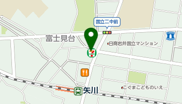 セブンイレブン 国立富士見台4丁目店の地図画像