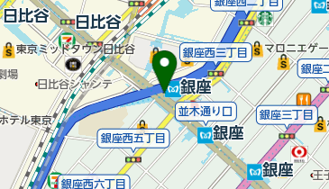 セブン銀行 東京メトロ 丸ノ内線 銀座駅 西銀座口 共同出張所の地図画像
