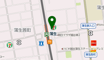 セブンイレブン 蒲生駅東口店の地図画像