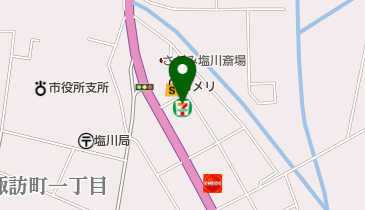 セブンイレブン 塩川町店の地図画像