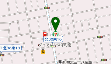 セブンイレブン 札幌北39条東16丁目店の地図画像