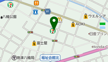 セブンイレブン 焼津八楠4丁目店の地図画像