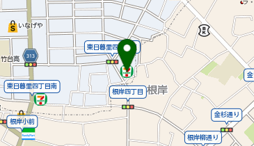 セブンイレブン 東日暮里4丁目東店の地図画像