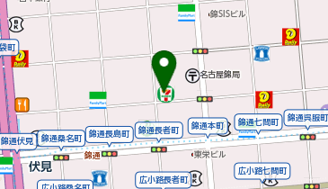セブンイレブン 名古屋錦2長者町通店の地図画像