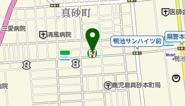 セブンイレブン 鹿児島真砂町店の地図画像