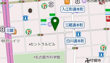 セブンイレブン 名古屋栄2丁目東店の地図画像