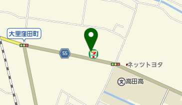 セブンイレブン 津市大里窪田町店の地図画像