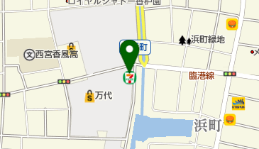 セブンイレブン 西宮前浜町店の地図画像