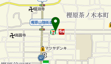 セブンイレブン 京都樫原水築町店の地図画像