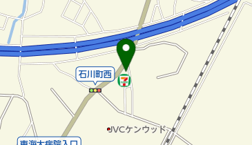 セブンイレブン 八王子石川西店の地図画像