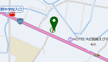 セブンイレブン えびの飯野店の地図画像