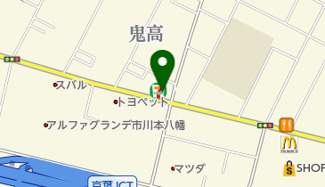 セブンイレブン 市川鬼高1丁目店の地図画像