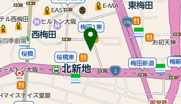 セブンイレブン 大阪駅前第2ビル店の地図画像