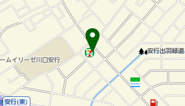 セブンイレブン 川口安行出羽店の地図画像