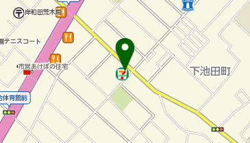 セブンイレブン 岸和田下池田町店の地図画像
