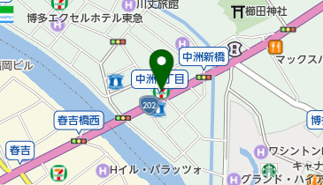 セブンイレブン 博多新中洲ビル店の地図画像