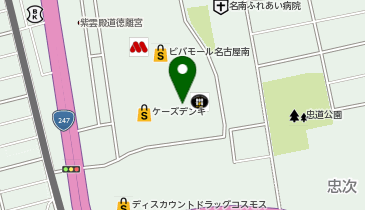 セブン銀行 平和堂 ビバモール名古屋南店 共同出張所の地図画像