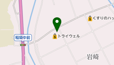 セブン銀行 トライウェル 稲築店 共同出張所の地図画像