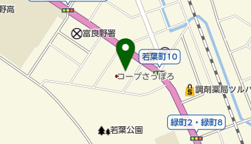 セブン銀行 コープさっぽろ 富良野店 共同出張所の地図画像