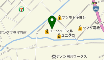 セブン銀行 ヨークベニマル メガステージ白河店 共同出張所の地図画像