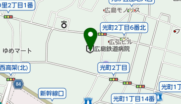 セブンイレブン 天満屋DP県立二葉の里病院店の地図画像