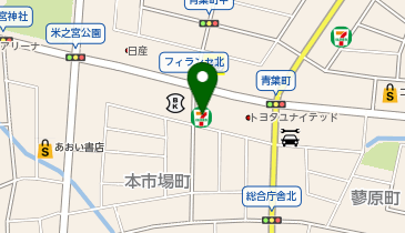 セブンイレブン 富士市本市場北店の地図画像