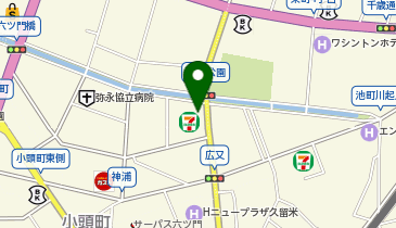 セブンイレブン 久留米六ツ門店の地図画像