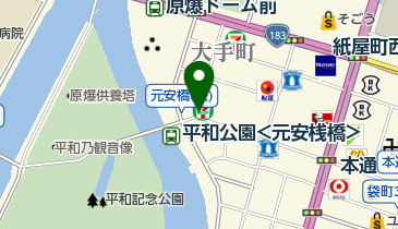 セブンイレブン 広島元安橋東店の地図画像