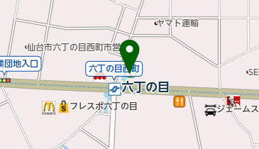セブンイレブン 仙台六丁の目駅前店の地図画像