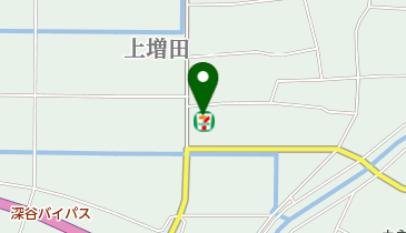 セブンイレブン 深谷上増田店の地図画像