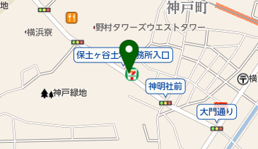 セブンイレブン 横浜ビジネスパーク前店の地図画像