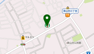 セブンイレブン 狭山中央2丁目店の地図画像