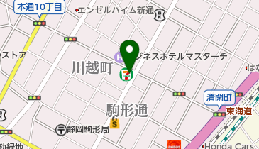 セブンイレブン 静岡駒形通5丁目店の地図画像