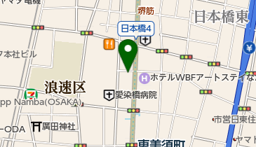 セブンイレブン 大阪日本橋5丁目店の地図画像