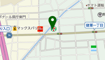 セブンイレブン 熊本尾ノ上1丁目店の地図画像