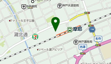 セブンイレブン ハートインJR摩耶駅改札口店の地図画像