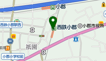 セブン銀行 西日本鉄道 天神大牟田線 西鉄小郡駅 共同出張所の地図画像