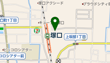 セブンイレブン ハートインビエラ塚口店の地図画像