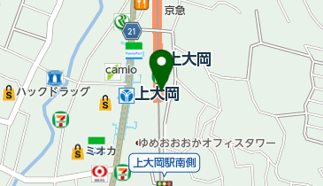 セブンイレブン 京急ST上大岡京急館内店の地図画像
