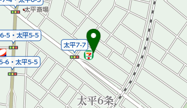 セブンイレブン 札幌太平7条店の地図画像